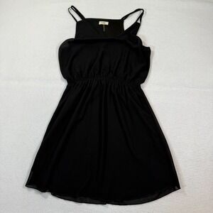 Tobi Dress Women's S Black Sleeveless Mini V-Neck‎ Fit Flare Casual Party